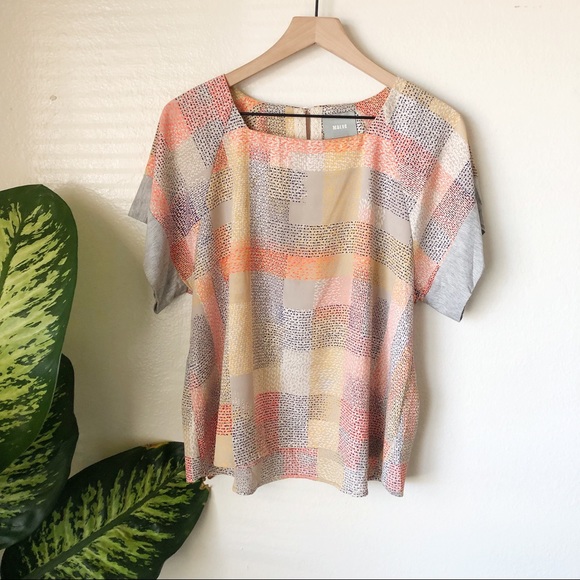 Anthropologie Tops - Anthropologie | Dotted Geometric Blouse